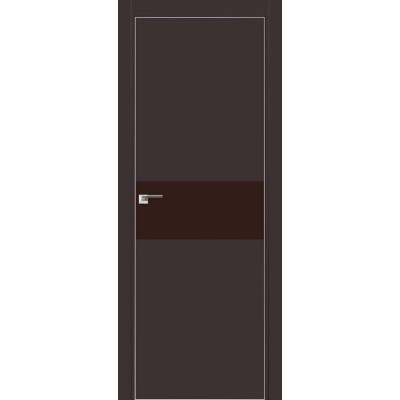 Межкомнатная Дверь Экошпон 4е Темно-коричневый AL коричневый лак