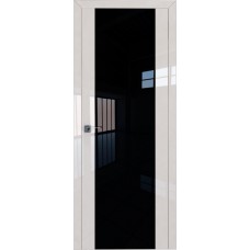 Дверь Экошпон 8L Магнолия люкс Черный триплекс