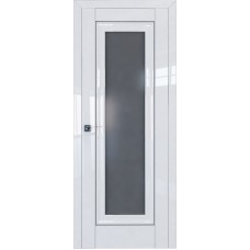 Дверь Экошпон 24L Белый люкс молдинг серебро графит