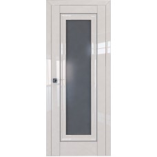 Дверь Экошпон 24L Магнолия люкс молдинг серебро графит