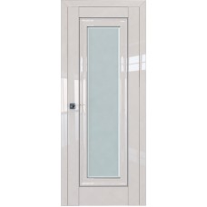 Дверь Экошпон 24L Магнолия люкс молдинг серебро мателюкс фацет