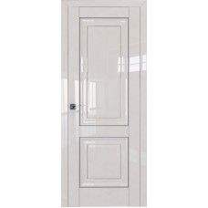 Дверь Экошпон 27L Магнолия люкс молдинг серебро