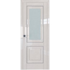 Дверь Экошпон 28L Магнолия люкс молдинг серебро мателюкс