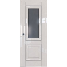 Дверь Экошпон 28L Магнолия люкс молдинг серебро графит