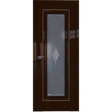 Дверь Экошпон 24L Терра молдинг золото графит кристалл