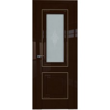 Дверь Экошпон 28L Терра молдинг золото мателюкс кристалл