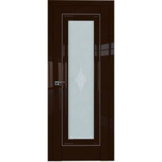 Дверь Экошпон 24L Терра молдинг серебро мателюкс кристалл