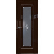 Дверь Экошпон 24L Терра молдинг серебро графит кристалл
