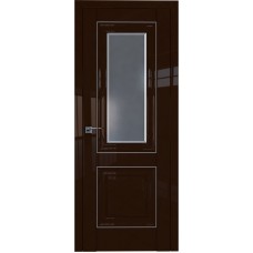 Дверь Экошпон 28L Терра молдинг серебро графит фацет