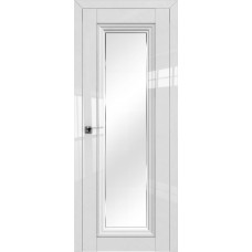 Дверь Экошпон 2.101L Белый люкс гравировка 4