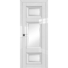Дверь Экошпон 2.105L Белый люкс гравировка 4