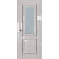 Дверь Экошпон 28L Галька молдинг серебро мателюкс