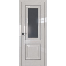 Дверь Экошпон 28L Галька молдинг серебро графит