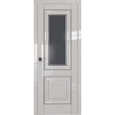 Дверь Профильдорс 28L Галька молдинг серебро графит фацет