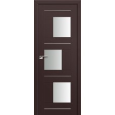Дверь Экошпон 13u Темно-коричневый Белый триплекс