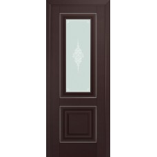 Дверь Экошпон 28u Темно-коричневый серебро Матовое Кристалл