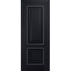Дверь Экошпон 27u Черный матовый серебро