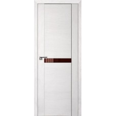 Дверь Экошпон 2.01 XN цвет Монблан стекло лакобель коричневый