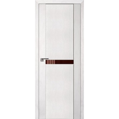Межкомнатная Дверь Экошпон 2.02 XN цвет Монблан стекло лакобель коричневый