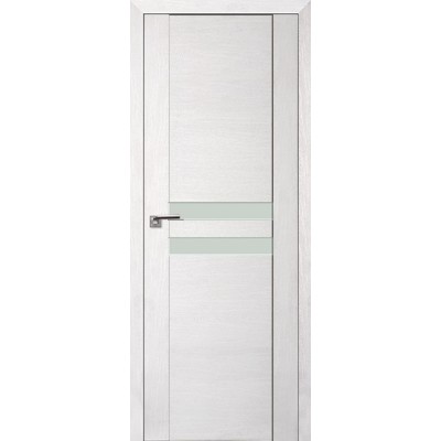 Межкомнатная Дверь Экошпон 2.03 XN цвет Монблан стекло лакобель белый