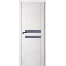 Дверь Экошпон 2.03 XN цвет Монблан стекло лакобель серый