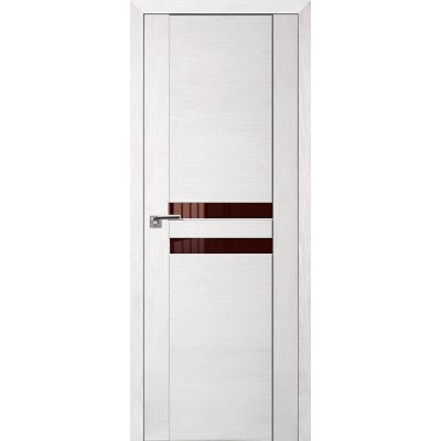 Межкомнатная Дверь Экошпон 2.03 XN цвет Монблан стекло лакобель коричневый