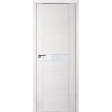 Дверь Экошпон 2.05 XN цвет Монблан стекло лакобель белый