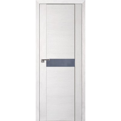 Межкомнатная Дверь Экошпон 2.05 XN цвет Монблан стекло лакобель серый