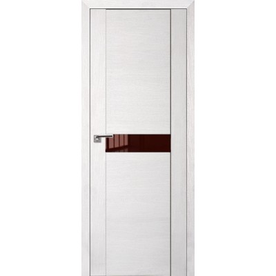 Межкомнатная Дверь Экошпон 2.05 XN цвет Монблан стекло лакобель коричневый
