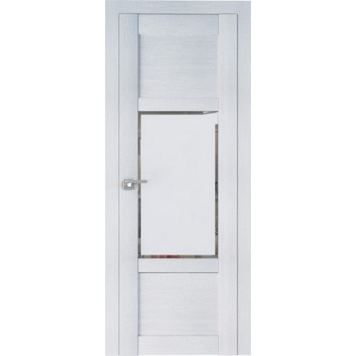 Межкомнатная Дверь Экошпон 2.15 XN цвет Монблан стекло белое Square