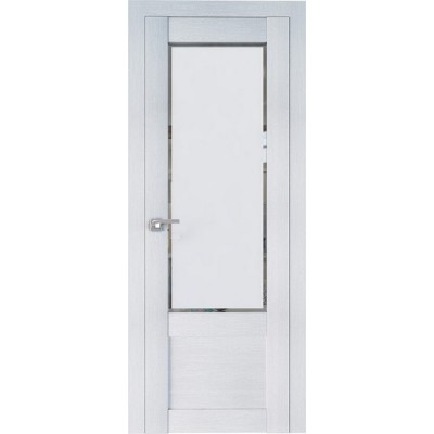 Межкомнатная Дверь Профильдорс 2.17 XN цвет Монблан стекло белое Square