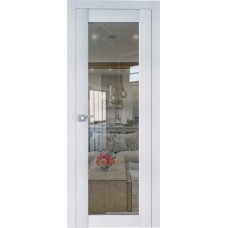 Дверь Экошпон 2.19 XN цвет Монблан стекло прозрачное