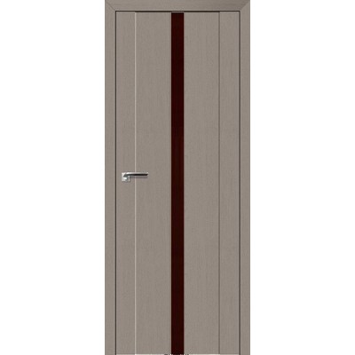 Межкомнатная Дверь Экошпон 2.04 XN цвет Стоун стекло лакобель коричневый