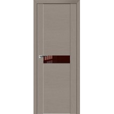 Дверь Экошпон 2.05 XN цвет Стоун стекло лакобель коричневый