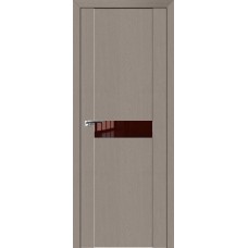 Дверь Экошпон 2.06 XN цвет Стоун стекло лакобель коричневый