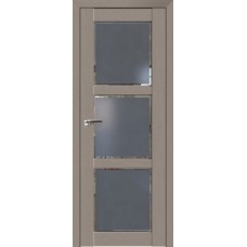 Дверь Экошпон 2.13 XN цвет Стоун стекло графит Square