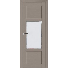 Дверь Экошпон 2.15 XN цвет Стоун стекло белое Square