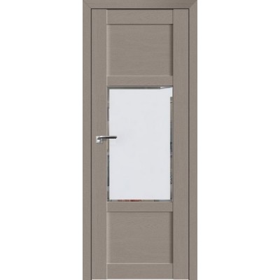 Межкомнатная Дверь Экошпон 2.15 XN цвет Стоун стекло белое Square