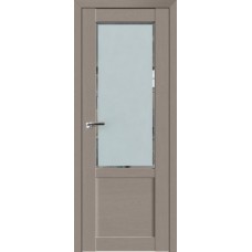 Дверь Экошпон 2.17 XN цвет Стоун стекло матовое Square