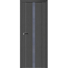 Дверь Экошпон 2.04 XN цвет Грувд стекло лакобель серый