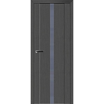 Межкомнатная Дверь Экошпон 2.04 XN цвет Грувд стекло лакобель серый