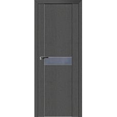 Дверь Экошпон 2.06 XN цвет Грувд стекло лакобель серый