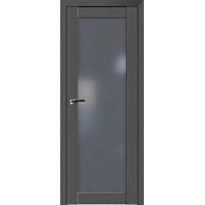 Дверь Экошпон 2.19 XN цвет Грувд стекло графит