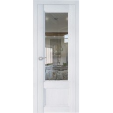 Дверь Экошпон 2.31 XN цвет Монблан стекло прозрачное