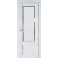Дверь Экошпон 2.31 XN цвет Монблан стекло белое Square