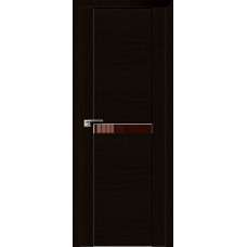 Дверь Экошпон 2.01 XN цвет Дарк браун стекло лакобель коричневый