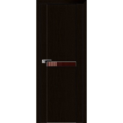 Межкомнатная Дверь Экошпон 2.02 XN цвет Дарк браун стекло лакобель коричневый