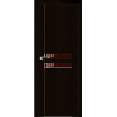 Дверь Экошпон 2.03 XN цвет Дарк браун стекло лакобель коричневый