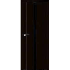 Дверь Экошпон 2.04 XN цвет Дарк браун стекло лакобель чёрный