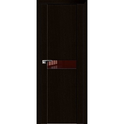 Межкомнатная Дверь Экошпон 2.06 XN цвет Дарк браун стекло лакобель коричневый